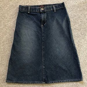 Y2k midi Jean skirt